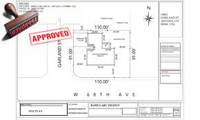 Plot plan prepared for permit review
