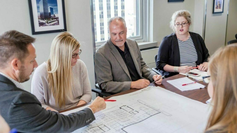 Property manager with plans
