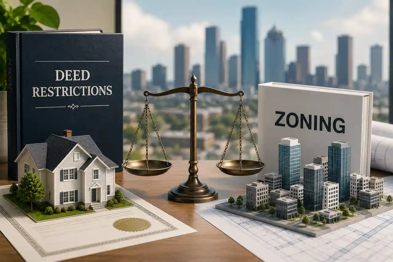 Deed restrictions and zoning regulations for Houston land use