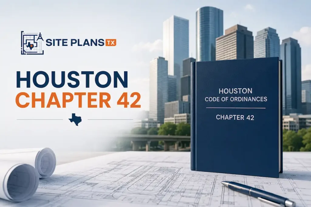 Houston Chapter 42 site plan requirements in Texas