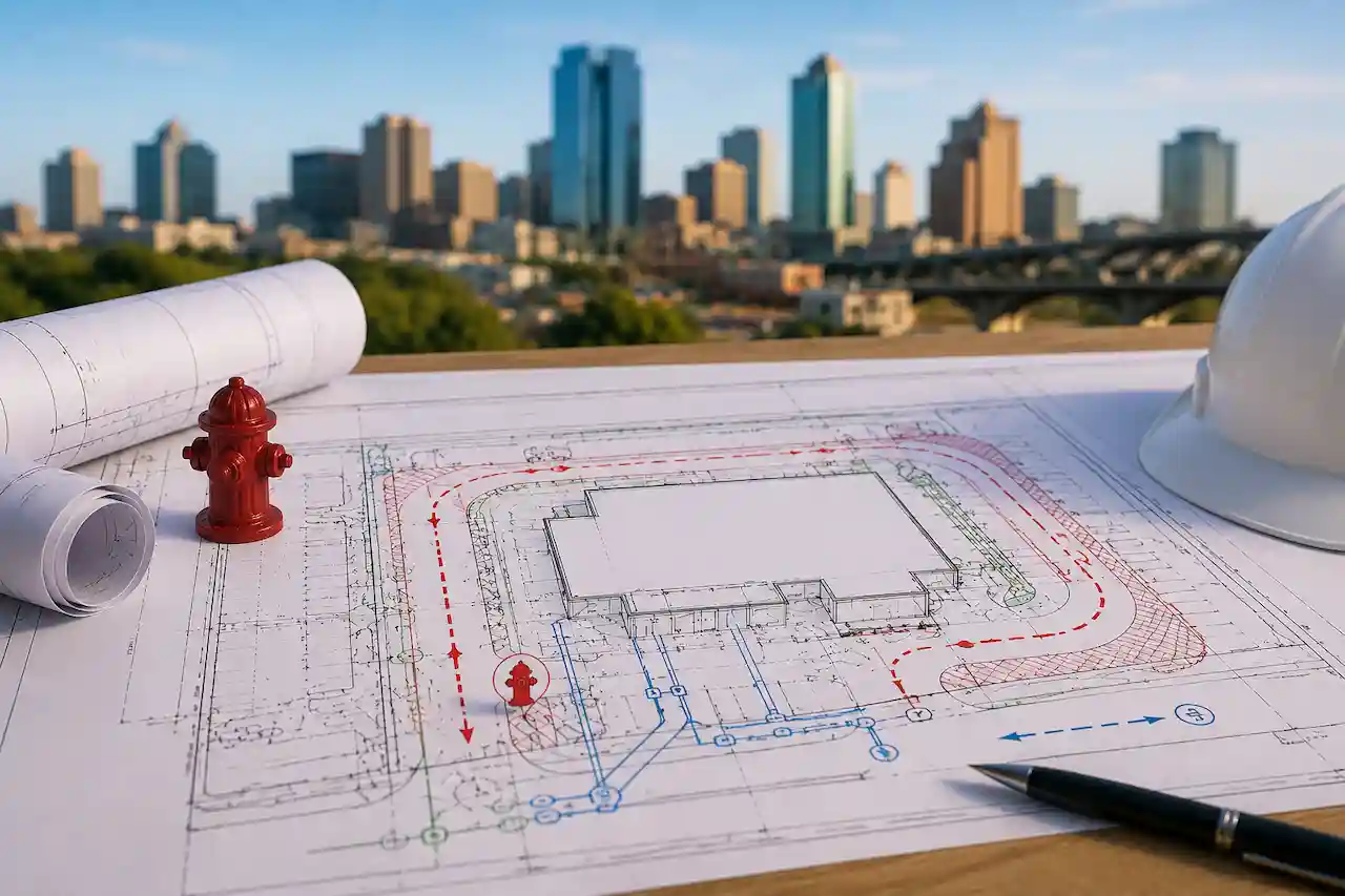 Site plans to scale