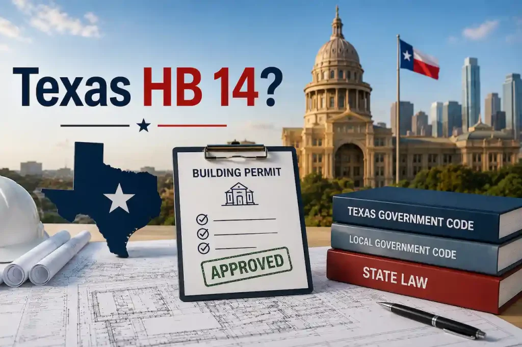 Texas HB 14 building permit legislation
